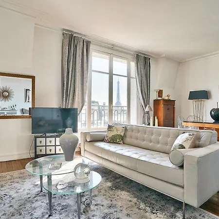 Daire Luxeux T2 De 85m2 Vue Sur La Tour Eiffel Paris